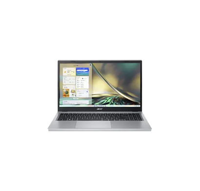 acer aspire 3 a315-510p (nx.kmwsi.001) laptop (intel core i3-n305/ 8gb ram/ 512gb ssd/ windows 11 home + ms office 2021/ 15.6-inch fhd / 1 year warranty), pure silver