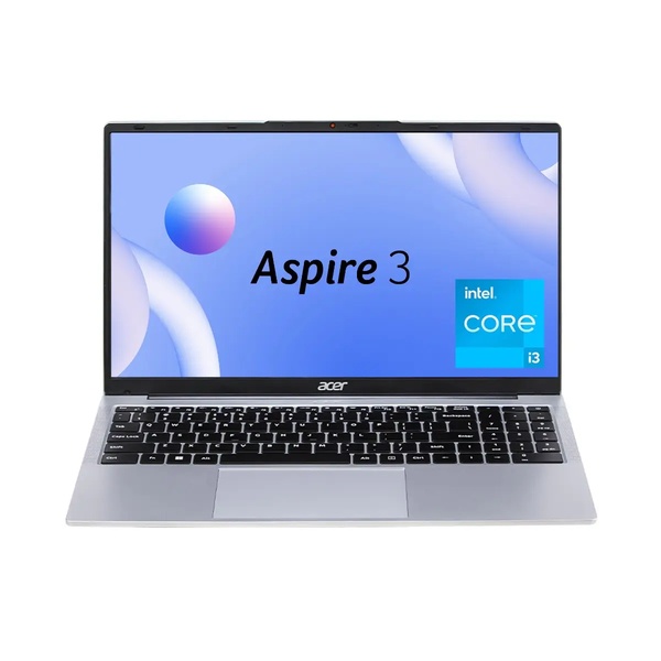 acer aspire 3 a325-53 (un.34ysi.01x) laptop (intel core i3-1305u /8gb ram/500gb storage/ 15.6 inch display/windows 11 home / ms office/ silver) 1 year warranty