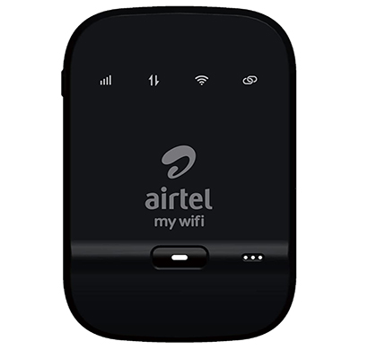 airtel ( amf-311ww) data card, 4g hotspot support with 2300 mah battery (black)