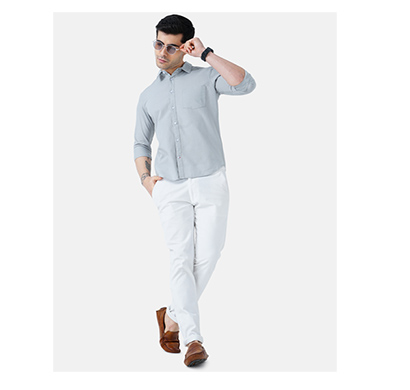alpheus ( alsh0822039) men regular fit solid spread collar casual shirt ( light grey)