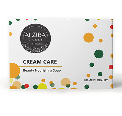 alziba cares cream care beauty nourishing soap 100gm (pack of 4)