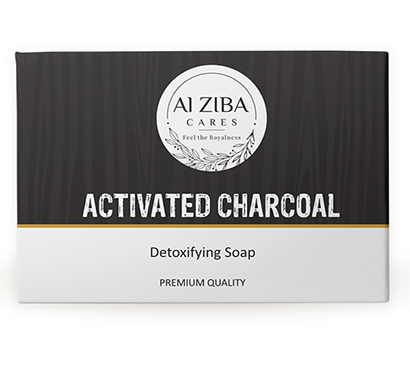alziba cares activated charcoal detoxifying soap 100gm (pack of 4)