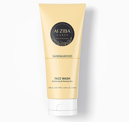 alziba cares sandalwood facewash with sandal & castor oil extract for brightening & glowing skin 100ml