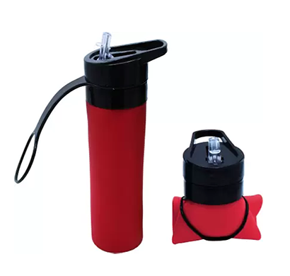 amour foldable bottle, silicon collapsible bottle,550ml water bottle, (mix colour)