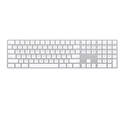 apple (mq052hn/a) magic keyboard with numeric keypad ( silver)