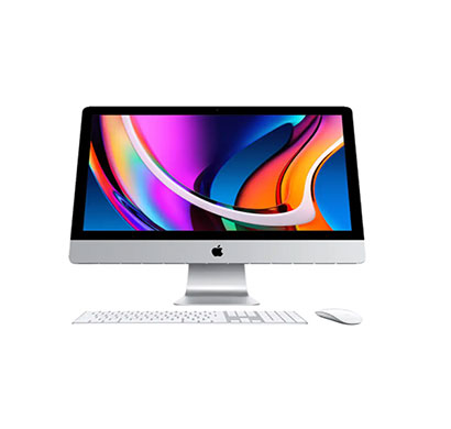 apple imac (mxwt2hn/a) all in one desktop (intel core i5-10th gen/ 8gb ram / 256gb ssd / macos/ amd radeon pro 5300/ 27 inch screen/ 1 year warranty) white