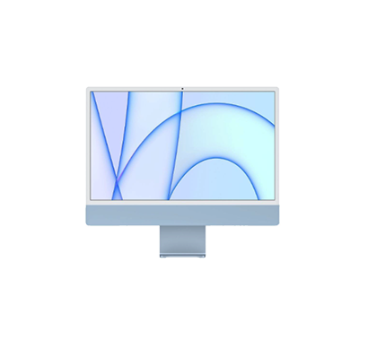 apple (mgpk3hn/a) 2021 imac (apple m1 processor/ 8gb ram/ 256gb ssd/ mac os big sur/ 24 inch screen/ 4.5k retina display), blue
