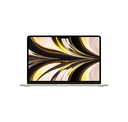 apple macbook air m2 chip mly23hn/a (2022) laptop (8gb ram/ 512gb ssd/ 13.6-inch display/ macos), starlight