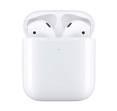 apple mrxj2hn/a airpods with wireless charging case (white)