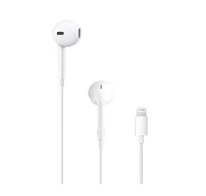 apple (mmtn2zm/a) earpods with lightning connector wired headset (white)