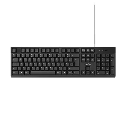 artis k10 wired usb keyboard (black)
