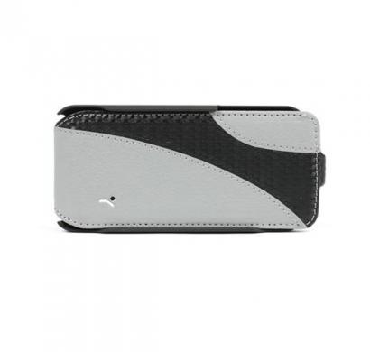aspire 4.1 stand/case for iphone4/4s - gray/carbon fiber + black