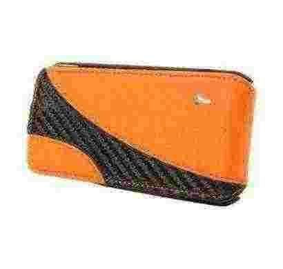 aspire 4.1 stand/case for iphone4/4s - orange/carbon fiber + black