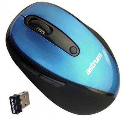 astrum aero mini bl usb (wired) receiver optical gaming mouse (blue & black)