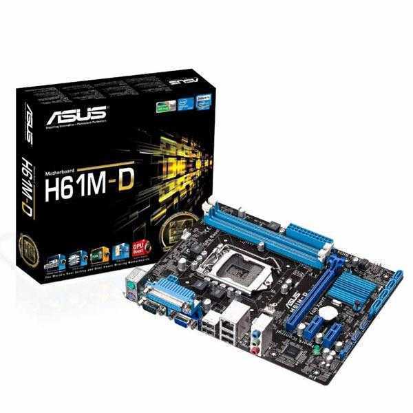 Wholesale Asus H61MD LGA1155 Micro ATX Motherboard (Parallel Port + Com Port Ready) for 2nd/3rd