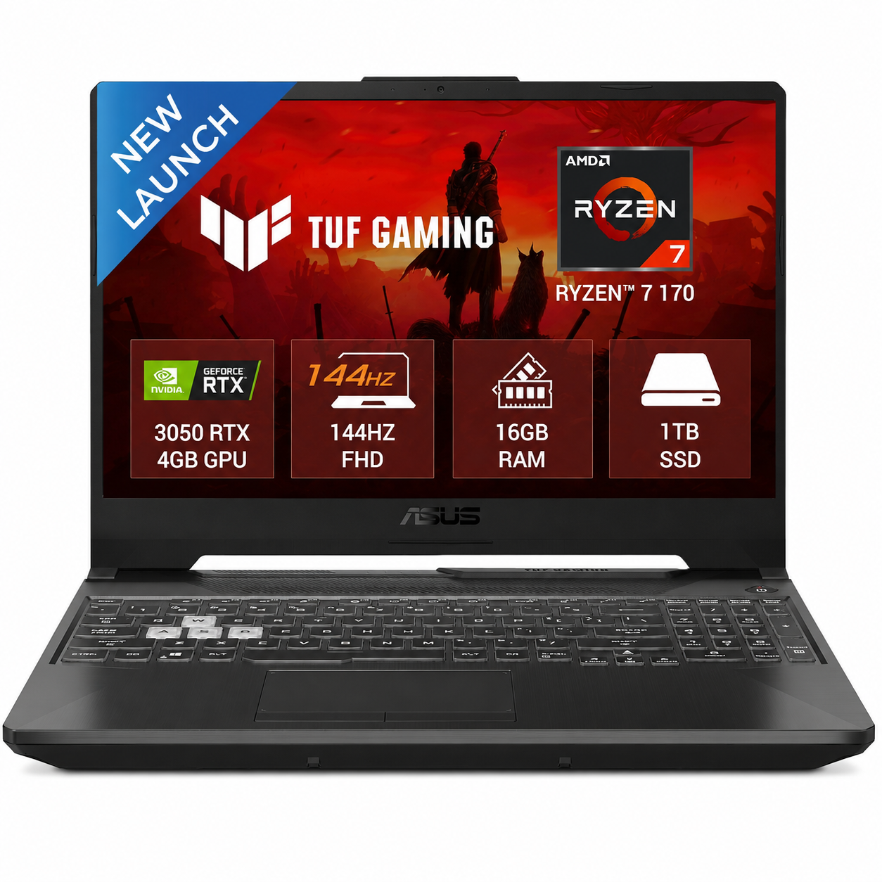 asus tuf gaming a15 (2026) fa506ncq-hn008w gaming laptop (amd ryzen 7 170/ 16gb ram /1tb ssd/nvidia geforce rtx 3050 4gb/ windows 11 home/15.6