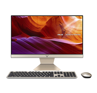 asus vivo (v222fak-ba123d) all in one desktop (pentium gold 6405u/ 4gb ram/ 1tb hdd/ dos/ 21.5 inch fhd/ integrated graphics/ wireless keyboard & mouse/ 1 year warranty) black