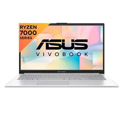 asus vivobook go 15 ( e1504fa-nj131ws,e1504fa-bq2321ws)thin and light laptop ( amd ryzen 3 quad core 7320u/ 8gb ram/ 512gb ssd/ windows 11 home with ms office/15.6 inch screen), cool silver