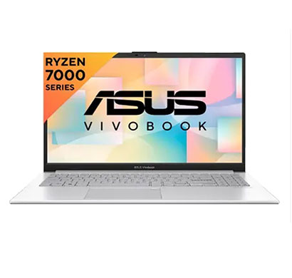 asus vivobook go 15 (e1504fa-nj5541ws, e1504fa-bq2541ws) thin and light laptop ( amd ryzen 5 quad core 7520u/ 16gb ram/512 gb ssd/ 15.6 inch/ windows 11 home with ms office ), cool silver