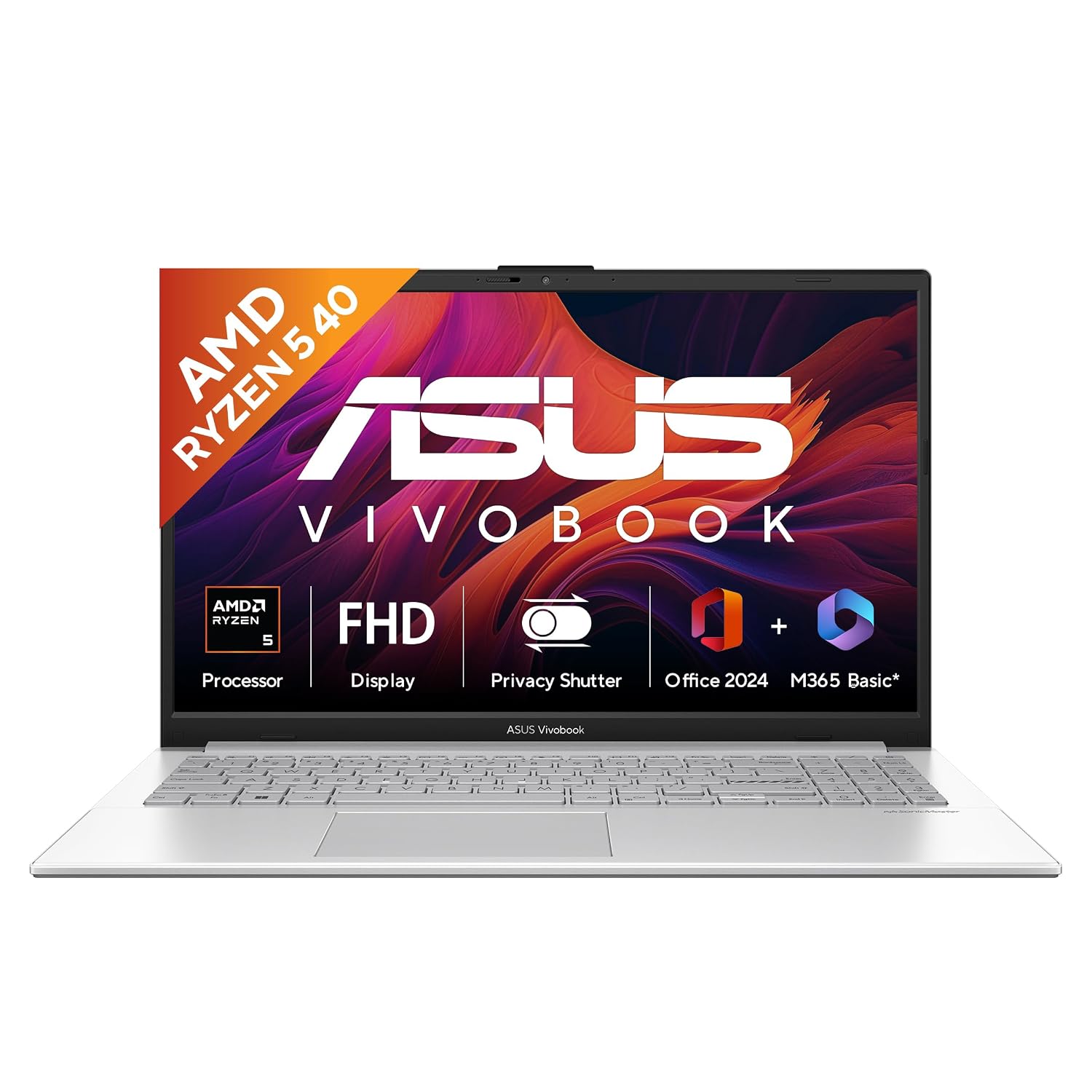 asus vivobook go 15 (2026) (e1504fa-in5293ws) thin & light laptop (amd ryzen 5 40/amd radeon igpu/8gb ram/512gb ssd/15.6