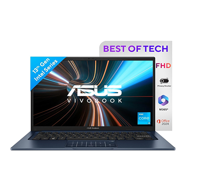 asus vivobook 14 (x1404va-nk760ws) laptop (intel core i3-1315u/ 8gb ram/ 512gb ssd/ 14 fhd (1920 x 1080)/ windows 11/ ms office home 2024), quiet blue