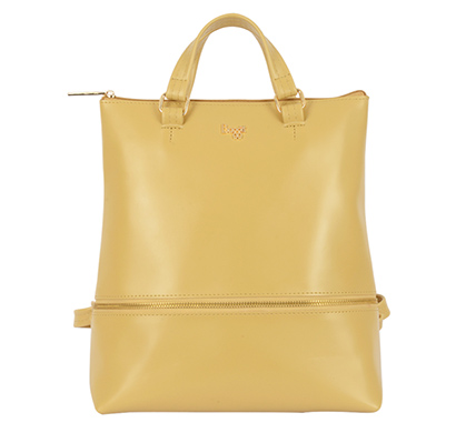 baggit (132_backpack) pvc casual women bag (pale yellow)