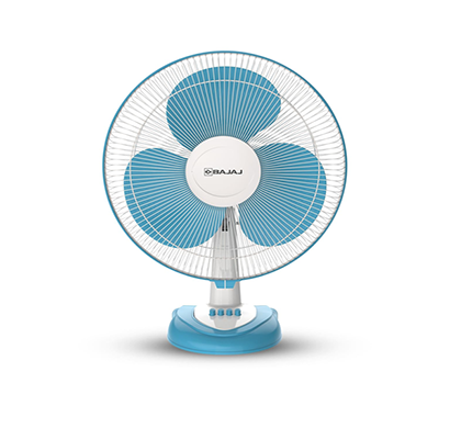 bajaj frore neo 400mm fiji blue table fan (252051)