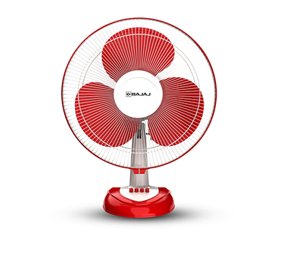 bajaj frore neo 400mm scarlet red table fan (252076)