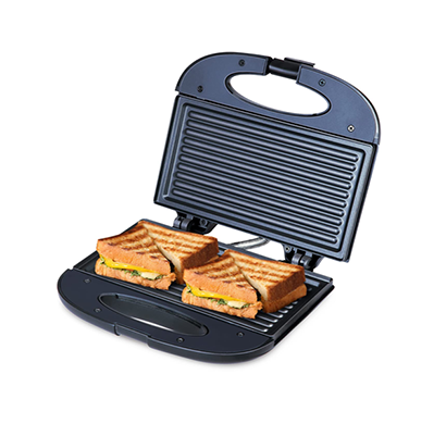 bajaj swx 4 deluxe 800-watt 2-slice grill toaster, black