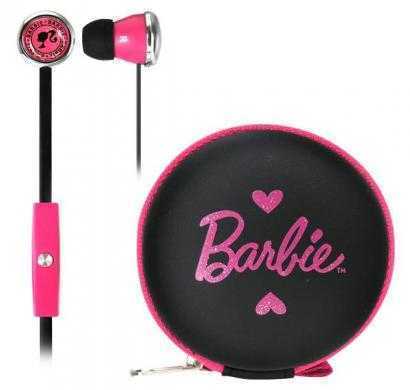barbie earphones with mic & case