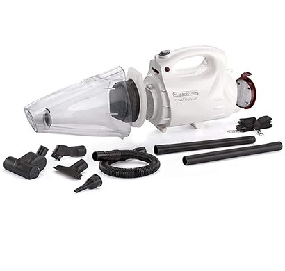 black+decker ( vh802) 800w vacuum cleaner & blower with 8 attachments ( white)