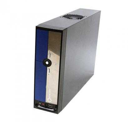 bluelight blueblack itx computer case with 225w-20-4 pin psu