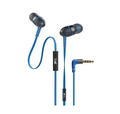 boat bassheads 228 in-ear wired earphones (blue)