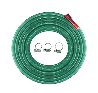 cinagro garden hose pipe for watering home garden, car washing, floor cleaning & pet bathing (20 meters long, 1/2 inch, green)