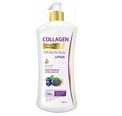 collagen acai blueberry & chia seed oil body lotion 750ml