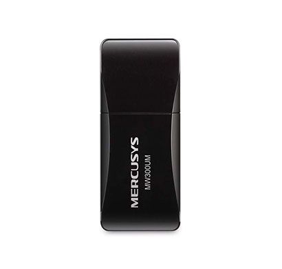 mercusys mw300um n300 wireless mini usb adapter (black)