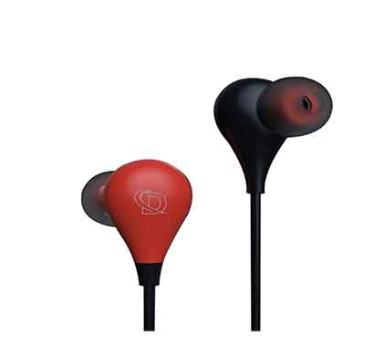 debock droplets wired in-ear headphones with multi-function button,in-line microphone and perfect length tangle free cable