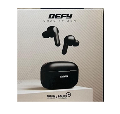 DEFY Gravity Zen True Wireless Earbuds (Black)