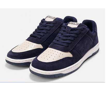 delis lifestyle model 1 premium lifestyle sneakers ( navy blue/cream)