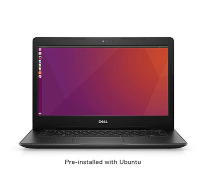 dell vostro 3480 laptop ( intel core i3-8th gen/ 4gb ram/ 1tb hdd/ 14 inch screen/ ubuntu / 1 year warranty), black