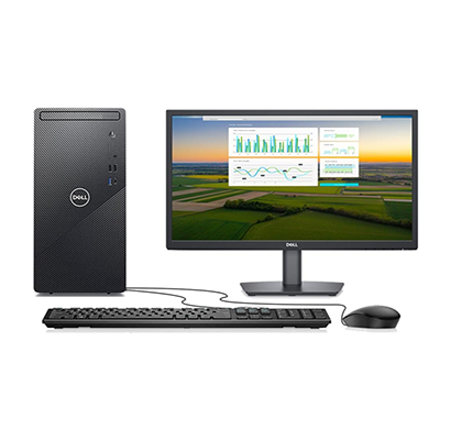 dell inspiron 3910 desktop (intel core i7-12700/ 12th gen/ 16gb ram/ 512gb ssd/ windows 11 + ms office/ integrated graphics/ 21.45-inch/ 1 year warranty), black