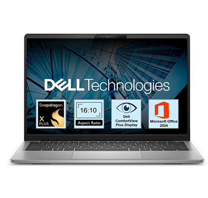 dell inspiron 5441 thin and light laptop (snapdragon x / 16 gb/ 512 gb ssd/ windows 11 home + microsoft office home 2024/ 14 inch), titan gray