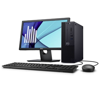 dell optiplex 3090 mt desktop pc (intel core i3-10105/ 10th gen/ 4gb ram/ 1tb hdd/ windows 10 pro/ 19.5 inch tft/ no odd/ 3 years warranty), black