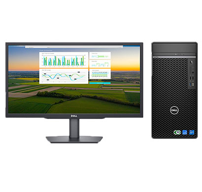dell optiplex 7020 minitower desktop (intel core i5/ 14th gen/ 8gb ram/ 512gb ssd/ ubuntu/ 21.5 inch monitor/ 5 years warranty), black