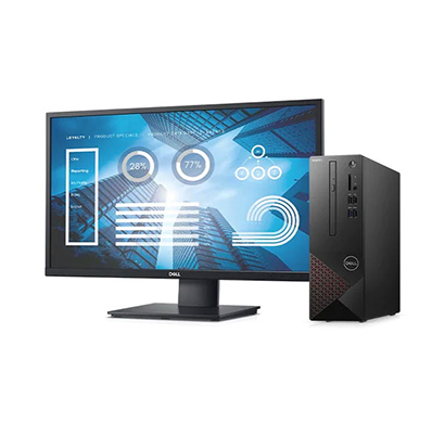 dell vostro 3681 desktop (intel core i5-10400/ 10th gen / 8gb ram/ 512gb ssd/ windows 11 home + ms office 21/ 19.5 inch monitor/ 3 years warranty) , black