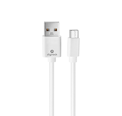 digirock (pd04) 3.0a type c data and charging cable (white)