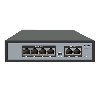 D-link 4+2 Port (DES-F1006P-FE) POE Switch