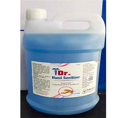 dr. hand sanitizer 70% alcohol (5ltr) heavy sdp bottle
