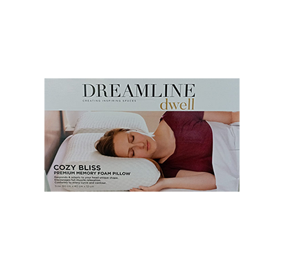 dreamline cozy bliss memory foam pillow