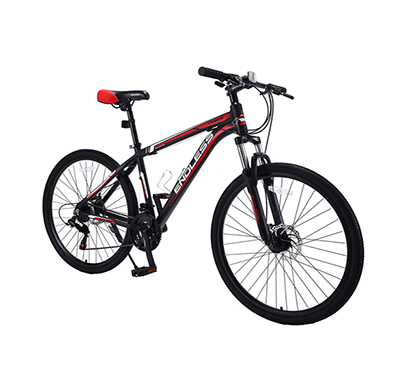 endless verve aluminum-alloy fully loaded mountain bike with 21 speed 27.5t shimano gear box (red)
